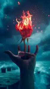 قلب محترق